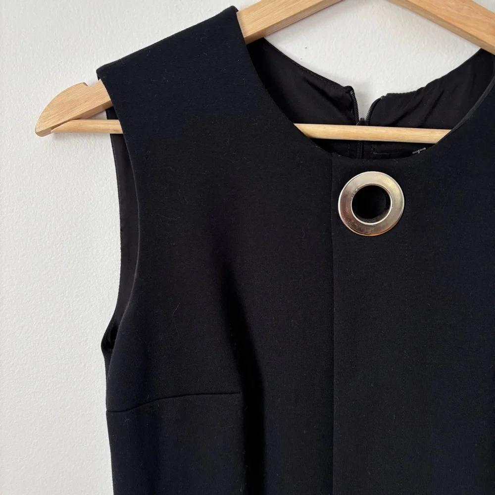 Gloria Coelho Grommet Top Asymmetrical Knee Length Dress